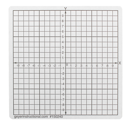 GEYER Graphing Stickers, Numbered Axis, PK500 150241